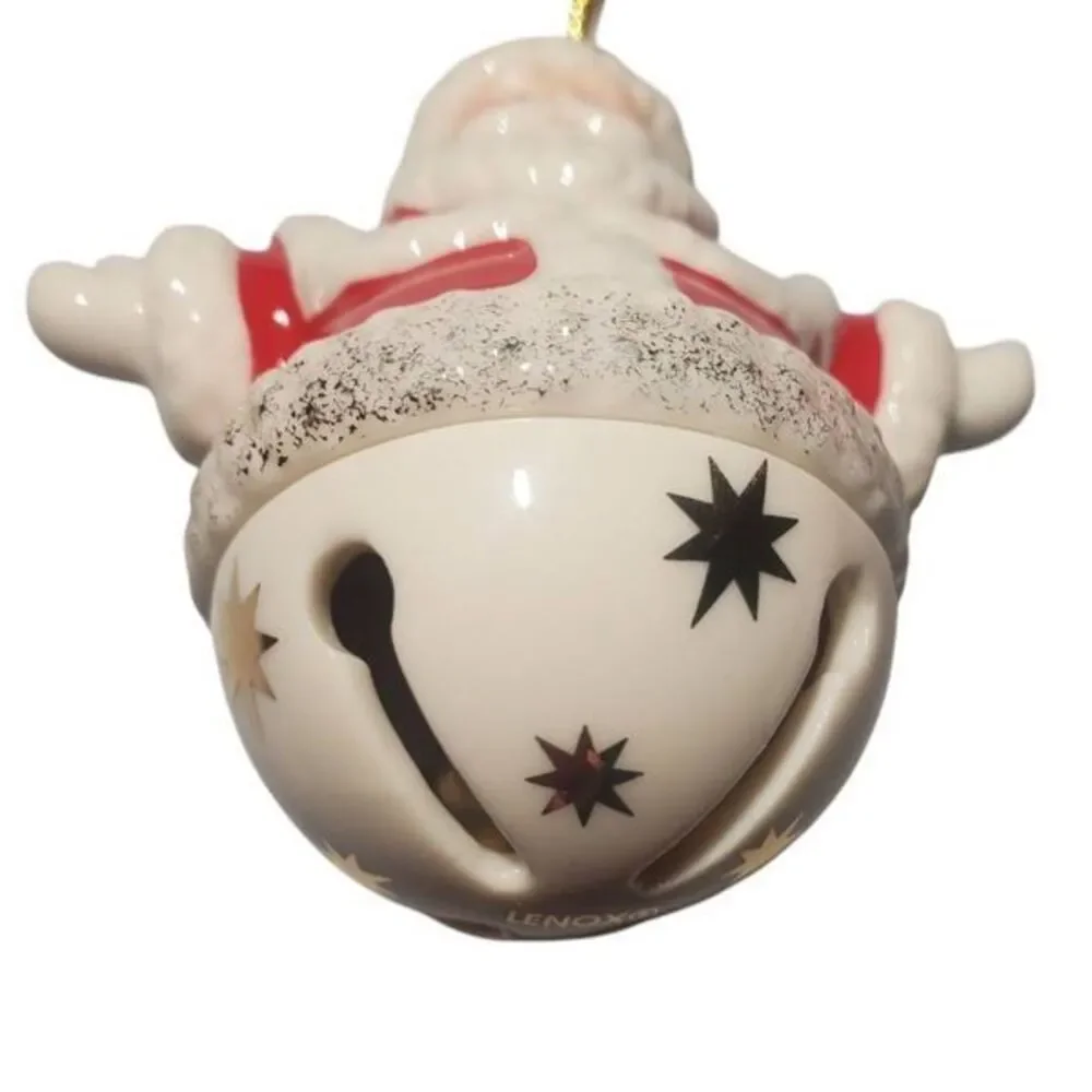 2 Lenox Sleigh Bells Christmas Ornaments Sleigh Bells Santa And Sleigh Bells Sno